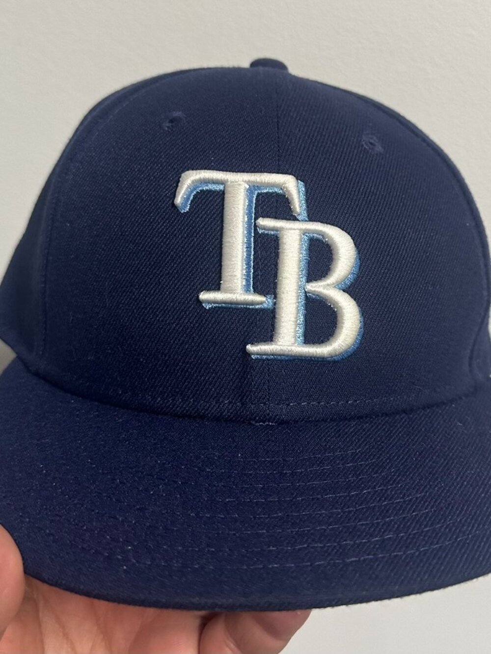 Tampa Bay Rays Blue Fitted Hat MLB New Era Size 7 1/2